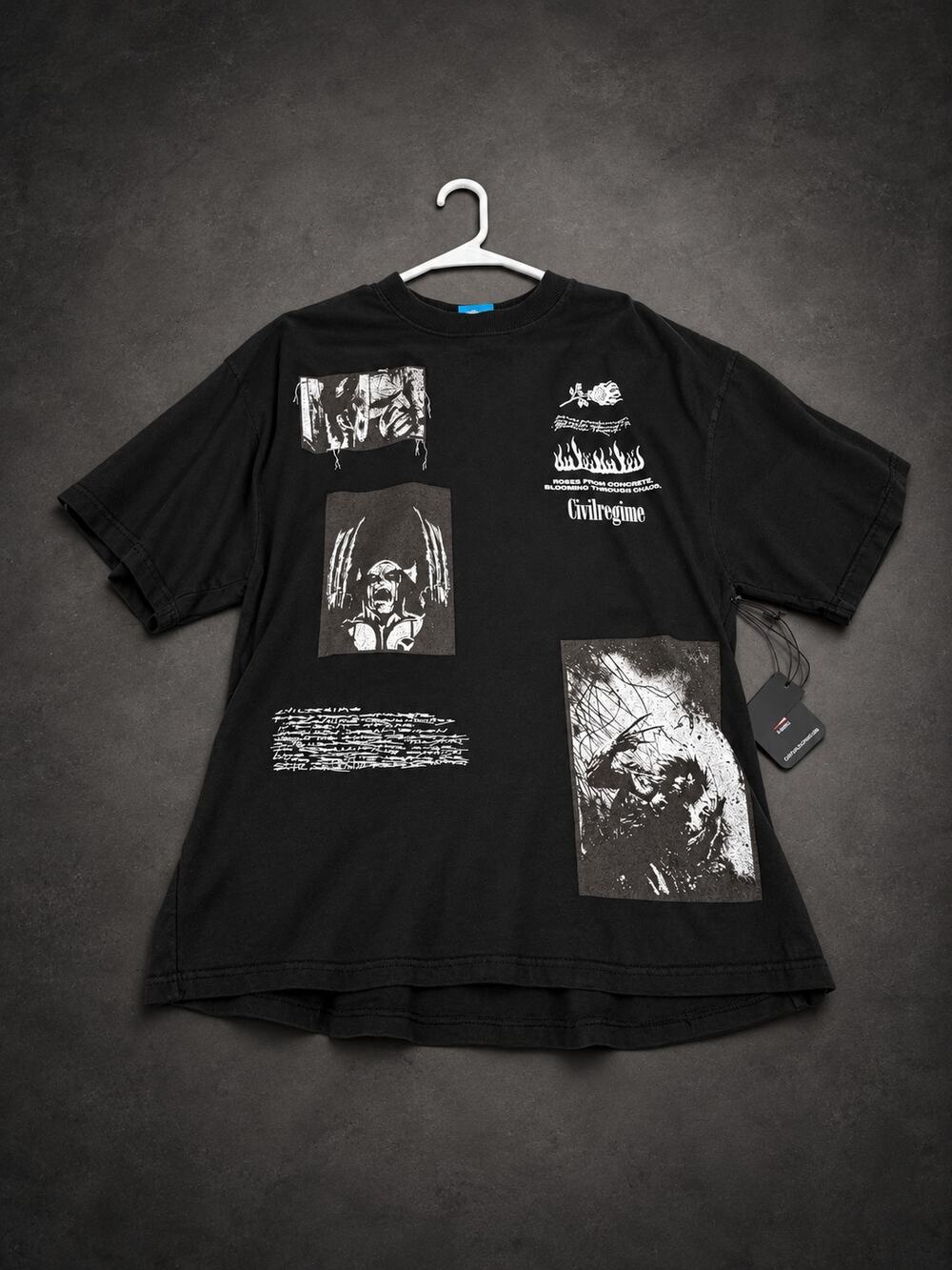 Civil Regime x Marvel Wolverine Graphic T-Shirt — Black RH-143